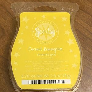 Scentsy Coconut Lemongrass Yellow Wax Bar 3.3 oz.